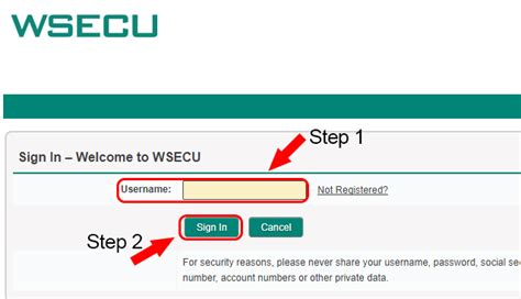 wsecu online banking.